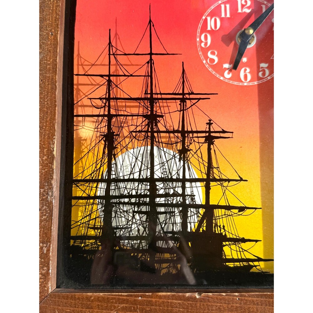Mod Nautical Sunset Clock, Mod Wall Decor - Picture 16 of 16